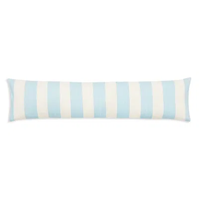 Anchal Cabana Stripe Xl Lumbar Pillow In Blue