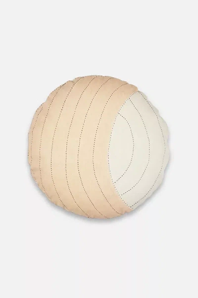 Anchal Crescent Pillow In Beige