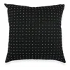 Anchal Cross-stitch Throw Pillow In Black