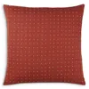 Anchal Cross-stitch Throw Pillow In Brown