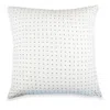 Anchal Cross-stitch Square Accent Pillow In White Tones
