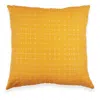 Anchal Cross Stitch Accent Pillow In Yellow