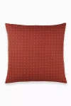 Anchal Cross-stitch Toss Pillow In Red