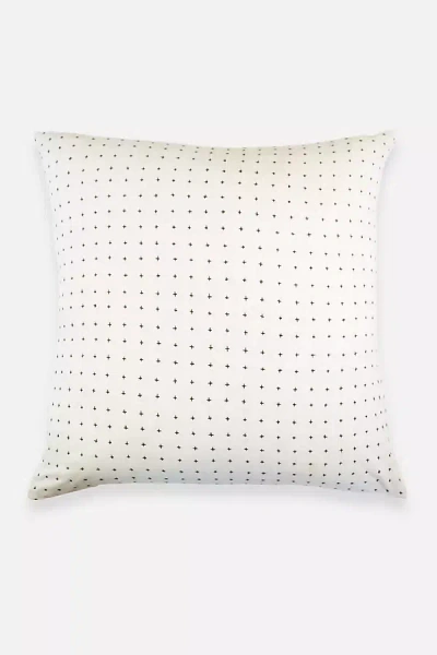 Anchal Cross-stitch Toss Pillow In Neutral