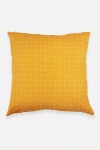 Anchal Cross-stitch Toss Pillow In Yellow