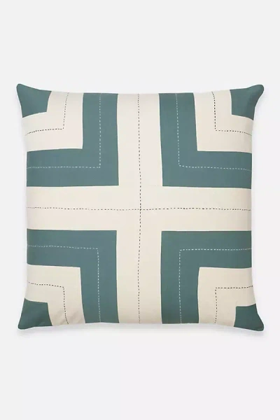 Anchal Interlock Throw Pillow In Green