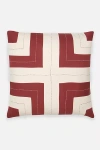 Anchal Interlock Throw Pillow In Burgundy
