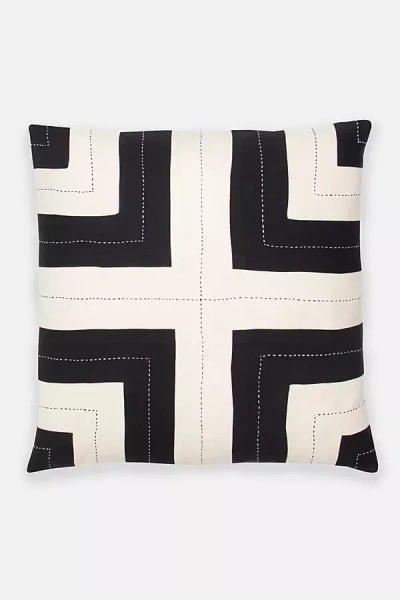 Anchal Interlock Throw Pillow In Black