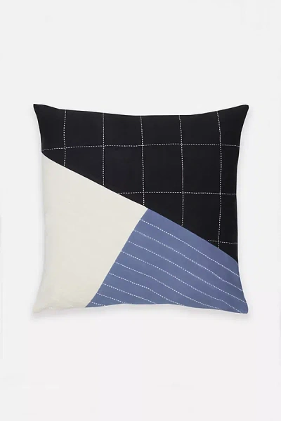Anchal Patchwork Naari Accent Pillow In Black