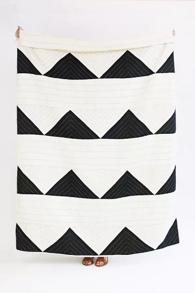 Anchal Triangle Throw Blanket In Black