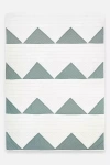 Anchal Triangle Throw Blanket In Green