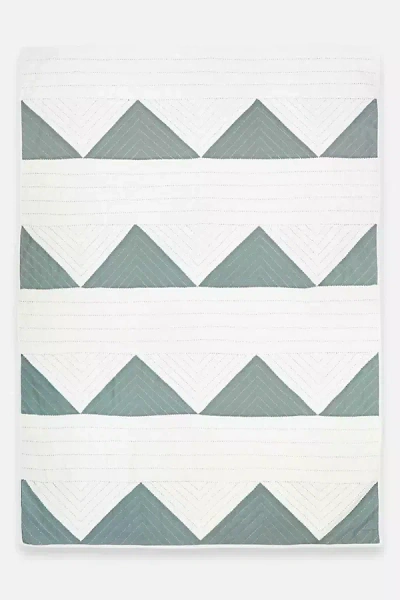 Anchal Triangle Throw Blanket In Green