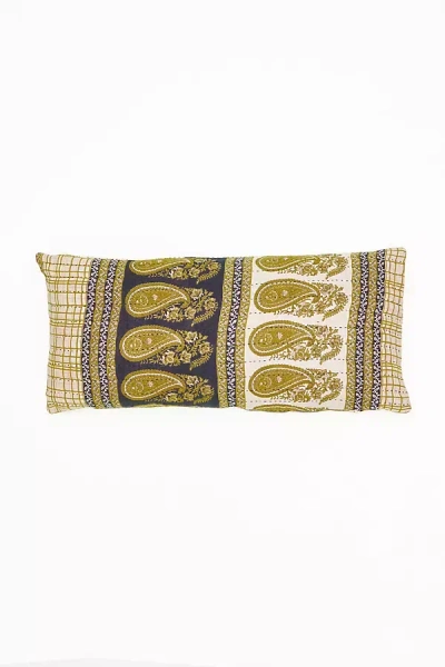 Anchal Vintage Kantha Lumbar Pillow No. P26240105 In Multi