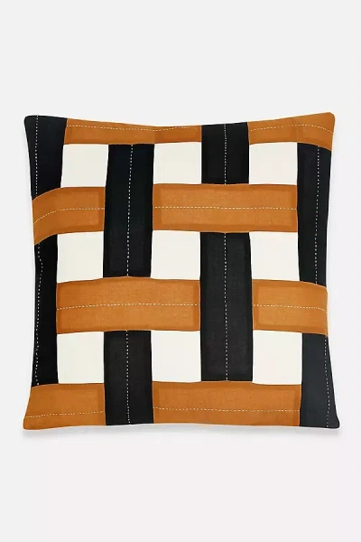 Anchal Woven Euro Sham In Brown
