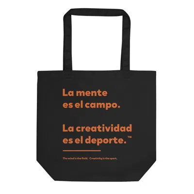 Anchor & Crew Black Creativity Is The Sport Creative Standard Recycled Cotton Tote Bag - Women