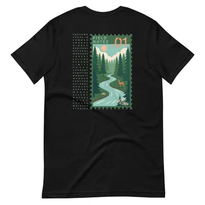Anchor & Crew Black Field Notes Postmark Organic Cotton T-shirt - Men