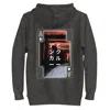 Anchor & Crew Black / Grey Charcoal Heather Four Japan Gurafiku Cotton Blend Hoodie - Women In Multi
