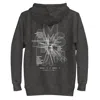 Anchor & Crew Black / Grey Charcoal Heather Gustatory Amsterdam Coffee Scene Cotton Blend Embroidered Hoodie - Wom In Multi