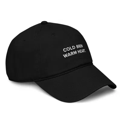 Anchor & Crew Black Gustatory Cold Brew Warm Heart. Cotton Embroidered Cap - Men