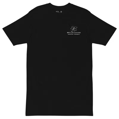 Anchor & Crew Black Gustatory Originals Coffee Blossom Heavy Cotton Embroidered T-shirt - Women