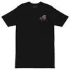 Anchor & Crew Black Gustatory Originals Postcards From Sunday Heavy Cotton Embroidered T-shirt - Women In Black