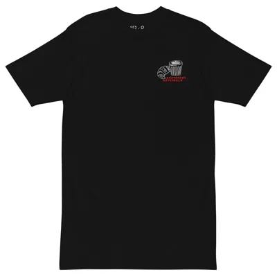 Anchor & Crew Black Gustatory Originals Postcards From Sunday Heavy Cotton Embroidered T-shirt - Men