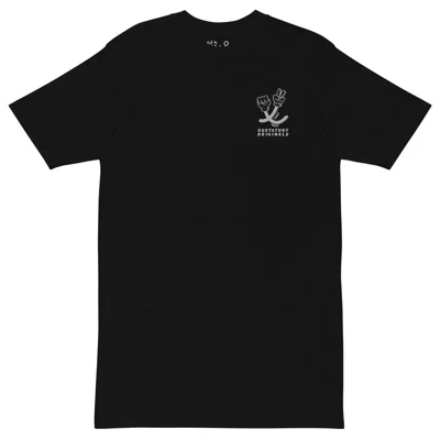 Anchor & Crew Black Gustatory Originals Sustainability Crisis Heavy Cotton Embroidered T-shirt - Men