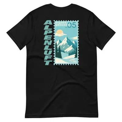 Anchor & Crew Black Higher Grounds Postmark Organic Cotton T-shirt - Men