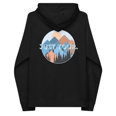 Anchor & Crew Black Just Tour. Seeker Organic Cotton Raglan Hoodie - Men