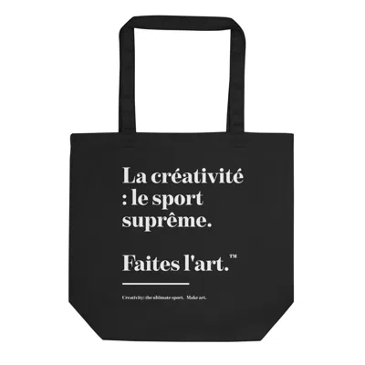 Anchor & Crew Black Make Art Creative Standard Creative Standard Recycled Cotton Tote Bag - Women