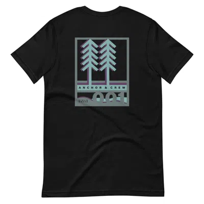 Anchor & Crew Black One Field Notes Organic Cotton T-shirt - Men