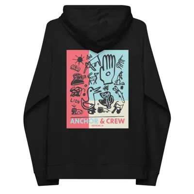 Anchor & Crew Black One Moon Safari Editions Organic Cotton Hoodie - Women