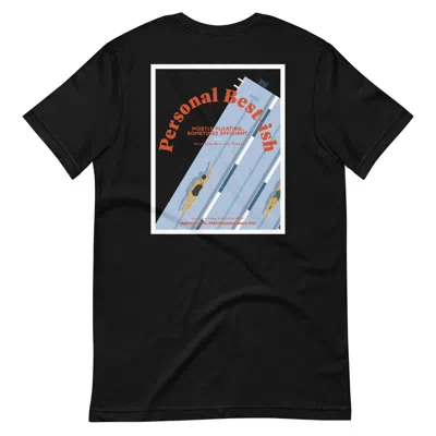 Anchor & Crew Black Personal Best-ish Swimming League Organic Cotton T-shirt - Men