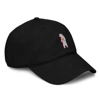Anchor & Crew Black Polar Bear Day Out In The Wild Cotton Embroidered Cap - Women
