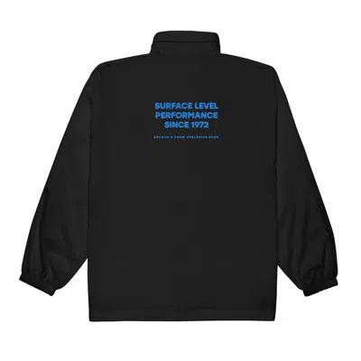 Anchor & Crew Black Surface Level Sports Club League Embroidered Windbreaker Coat  - Women