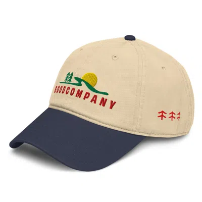 Anchor & Crew Blue / Neutrals Natural & Navy Good Company Supply Cotton Embroidered Cap - Men
