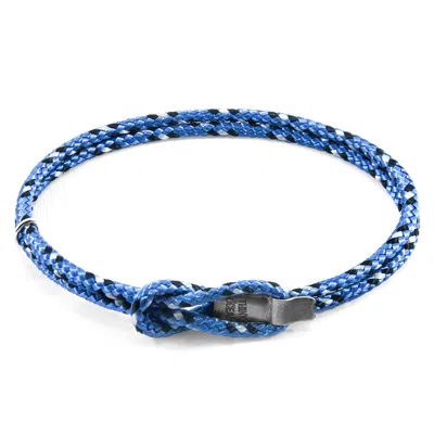 Anchor & Crew Blue Think Ocean Signature Silver & Rope Bracelet - Women