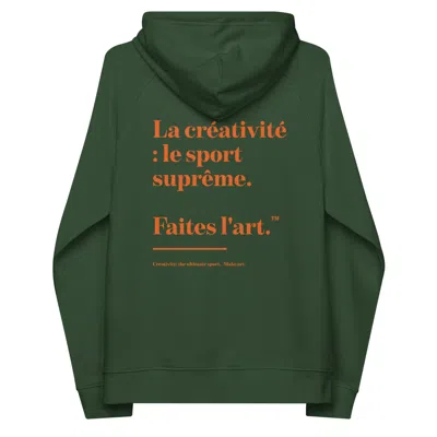 Anchor & Crew Bottle Green Make Art Creative Standard Organic Cotton Hoodie - Women