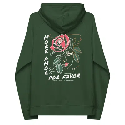 Anchor & Crew Bottle Green Nine More Amor Por Favor Editions Organic Cotton Hoodie - Women