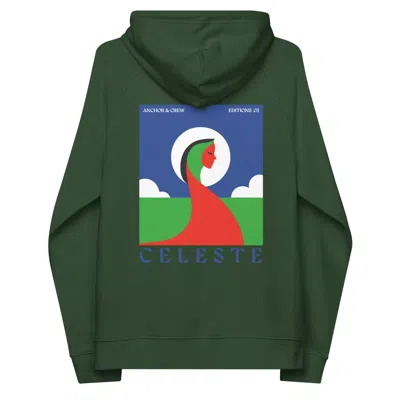 Anchor & Crew Bottle Green Three Celeste Editions Organic Cotton Hoodie - Women