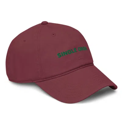 Anchor & Crew Burgundy Gustatory Single Origin. Cotton Embroidered Cap - Men