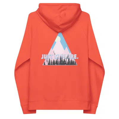 Anchor & Crew Burnt Orange Just Explore. Seeker Organic Cotton Raglan Hoodie - Women