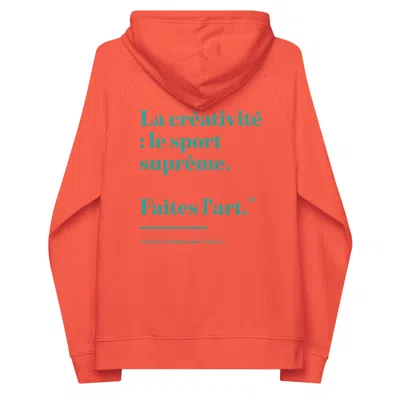 Anchor & Crew Burnt Orange Make Art Creative Standard Organic Cotton Hoodie - Women