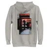 Anchor & Crew Carbon Grey Four Japan Gurafiku Cotton Blend Hoodie - Women In Gray