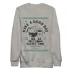 Anchor & Crew Carbon Grey Gustatory Have A Good Day Cotton Blend Embroidered Sweatshirt - Women In Gray