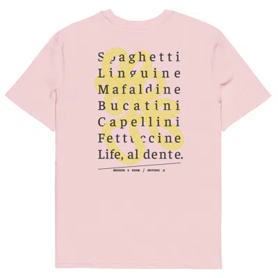 Anchor & Crew Cotton Pink Eleven Life, Al Dente Editions Organic Cotton T-shirt - Women