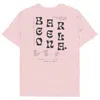 Anchor & Crew Cotton Pink Gustatory Barcelona Coffee Scene Organic Cotton Embroidered T-shirt - Women In Pink