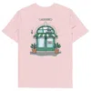 Anchor & Crew Cotton Pink Gustatory Coffee & Chats Organic Cotton Embroidered T-shirt - Women In Pink