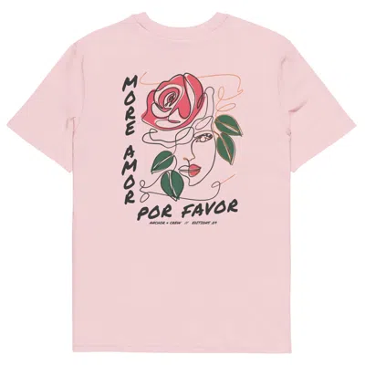 Anchor & Crew Cotton Pink Nine More Amor Por Favor Editions Organic Cotton T-shirt - Men