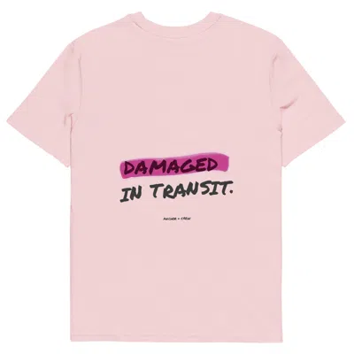 Anchor & Crew Cotton Pink Out For Delivery Annotations Organic Cotton T-shirt - Men